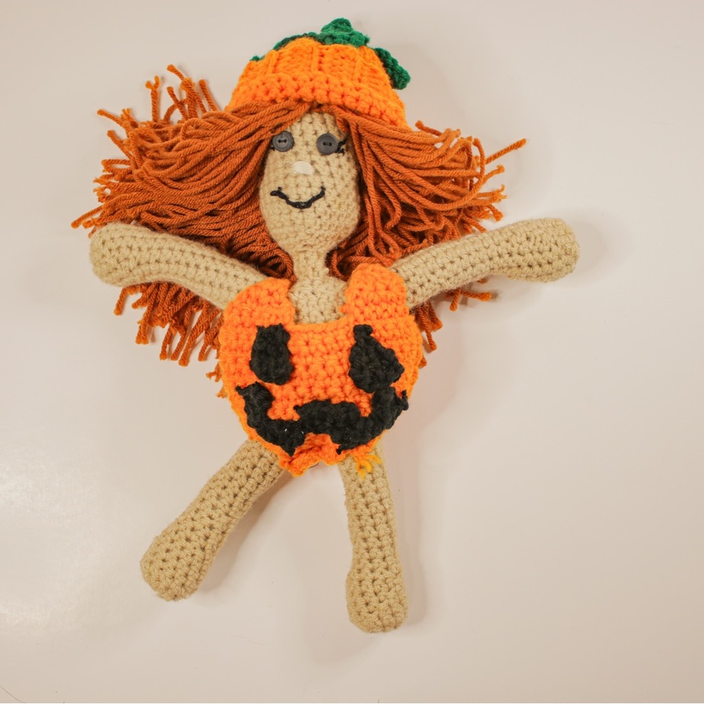 Amigurumi Doll Pumpkin costume Halloween
